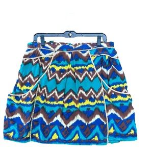 Sz L Gemma brand multi-color skirt with pockets